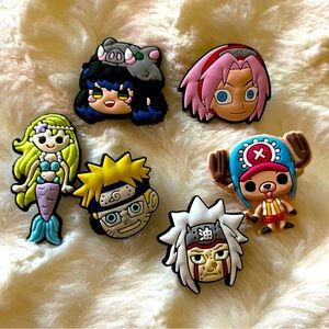 Jibbitz Charms for crocs anime new set of 6
